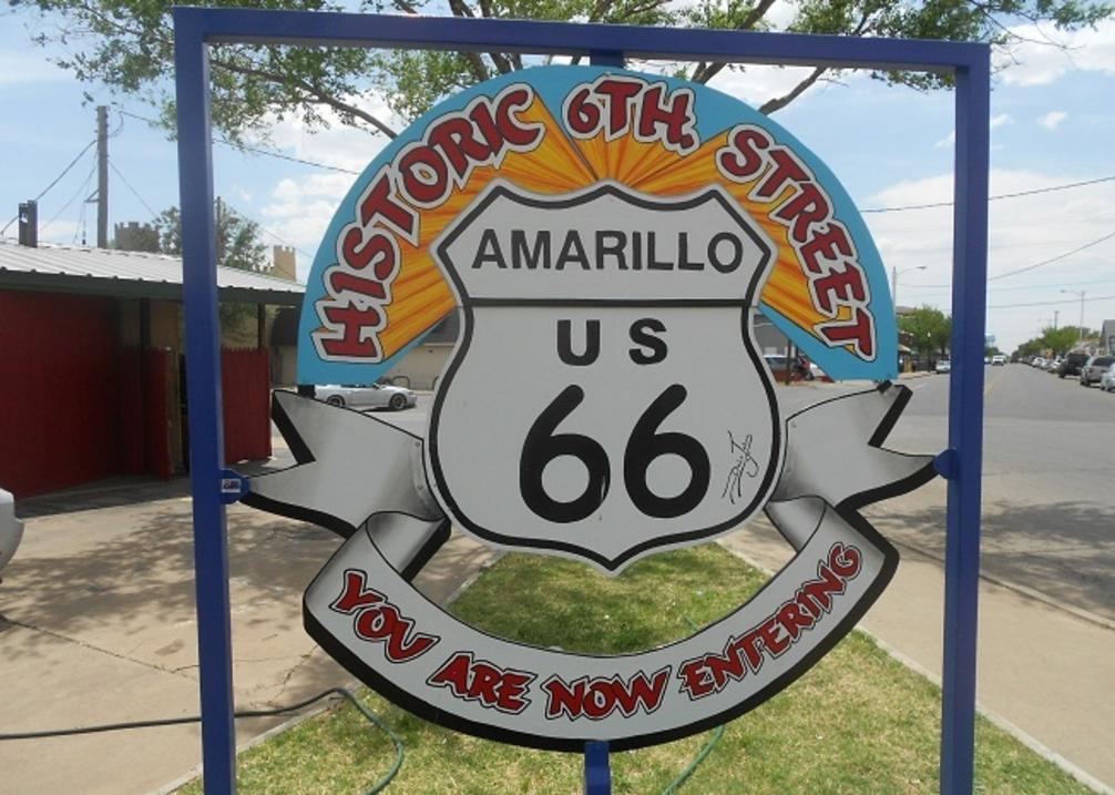 Route 66 Historic District Sign