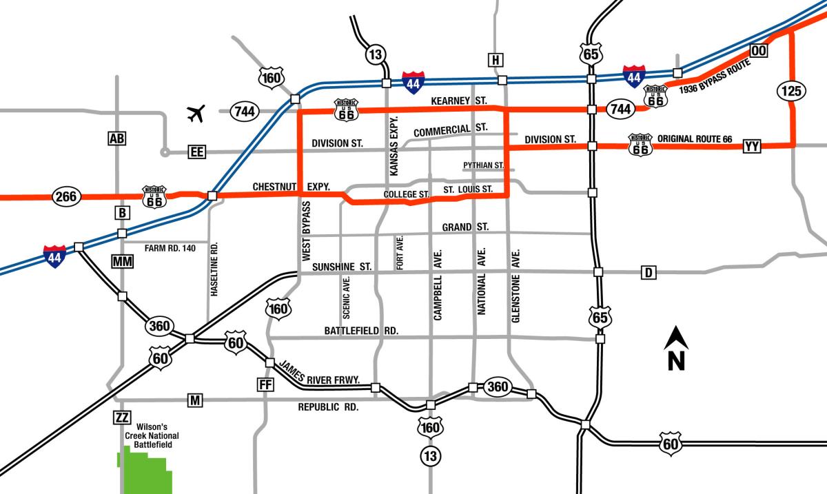 Rt 66 Springfield Area Map C7db5817 Dfed 4dfe Be97 E807220d5dd2 