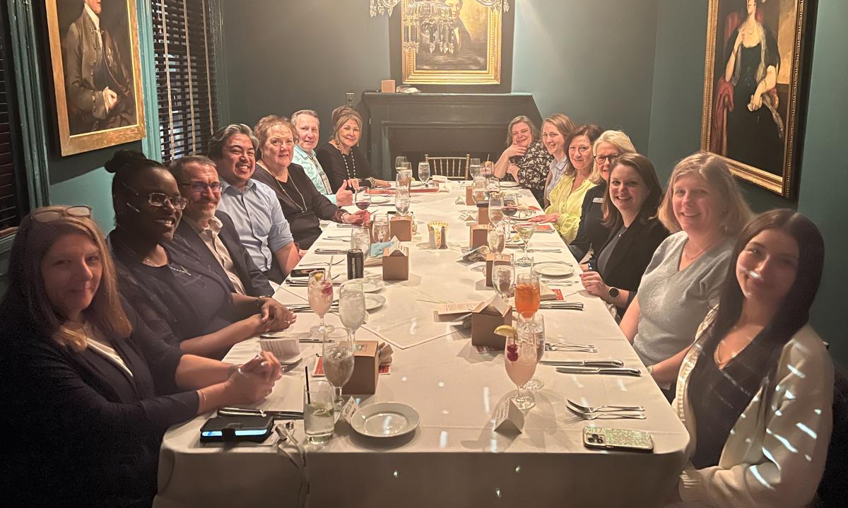 A picture of the hosted dinner at the 2024 CESSE CEO Meeting