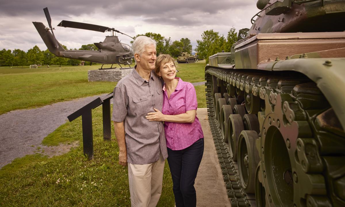 Couple at the Army Heritage Trail