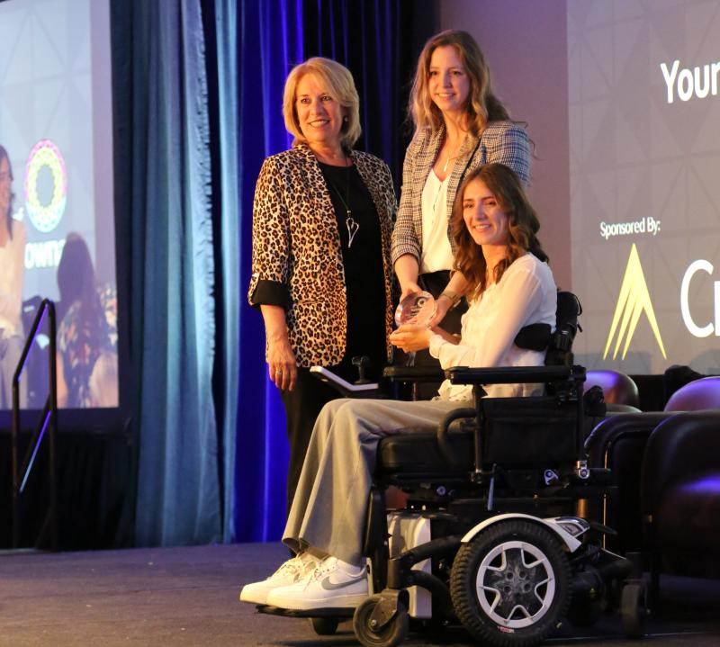 Ainsley Wood being awarded 2025 Young Citizen of the Year