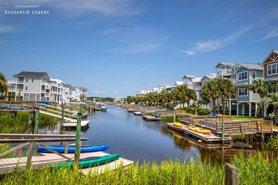 homes on a canal