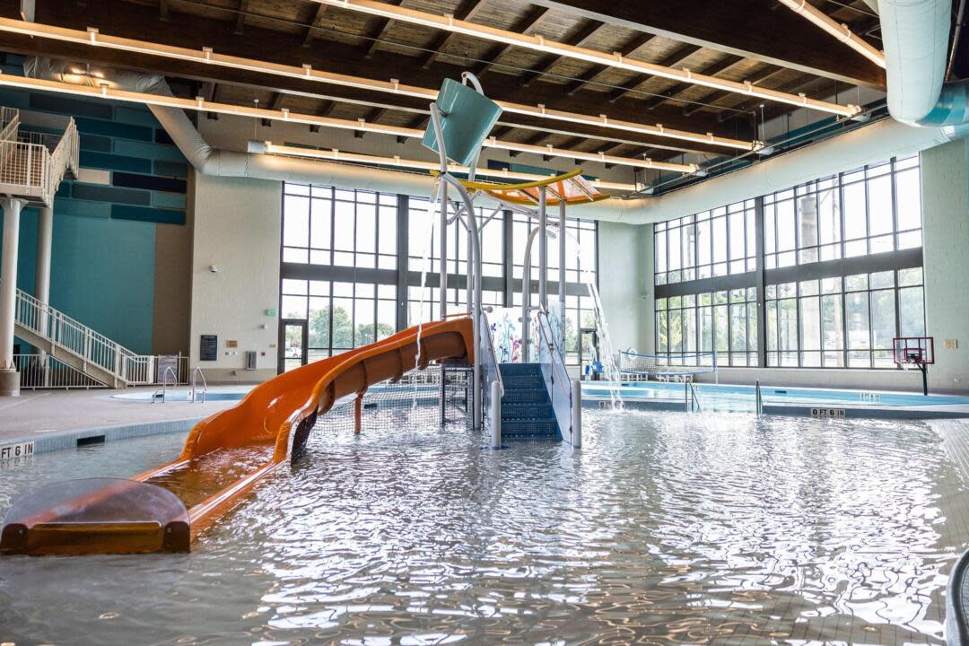 Inside of the aquatic area in Northern Regional Recreation Center