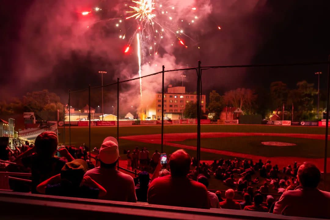 Honkers Game fireworks