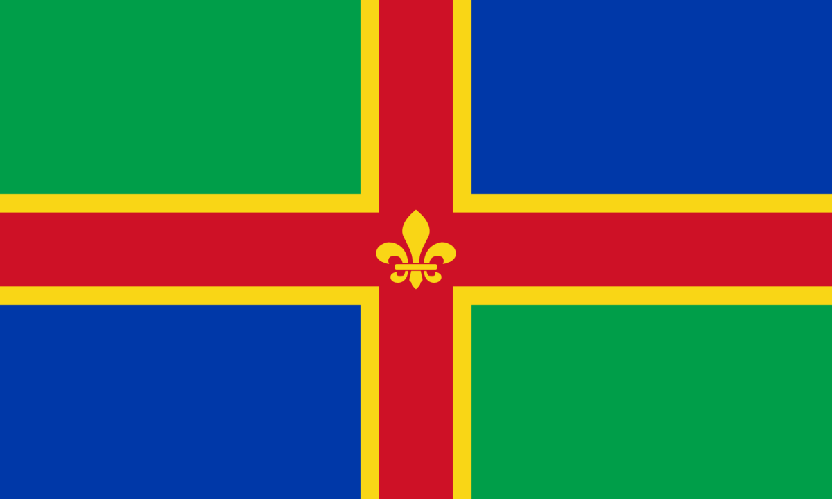 picture of the Lincolnshire flag