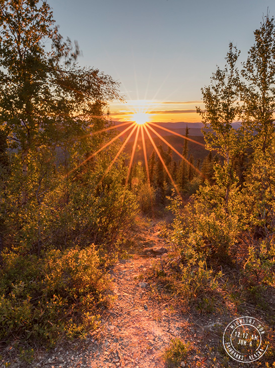 Ester Dome Trail - Midnight Sun