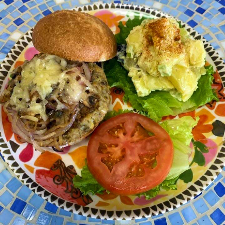 Health Cafe Vegan Burger cauliflower Chickpea