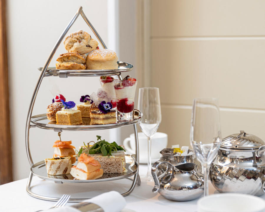 Afternoon tea in Cotswold House Hotel