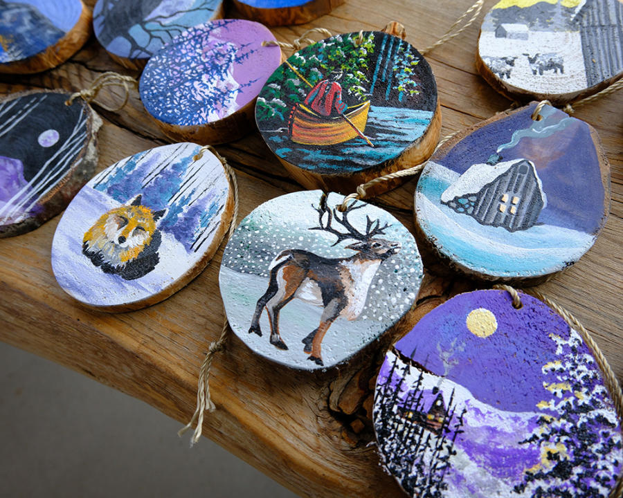 Granby, Colorado - Hand Painted Ornaments