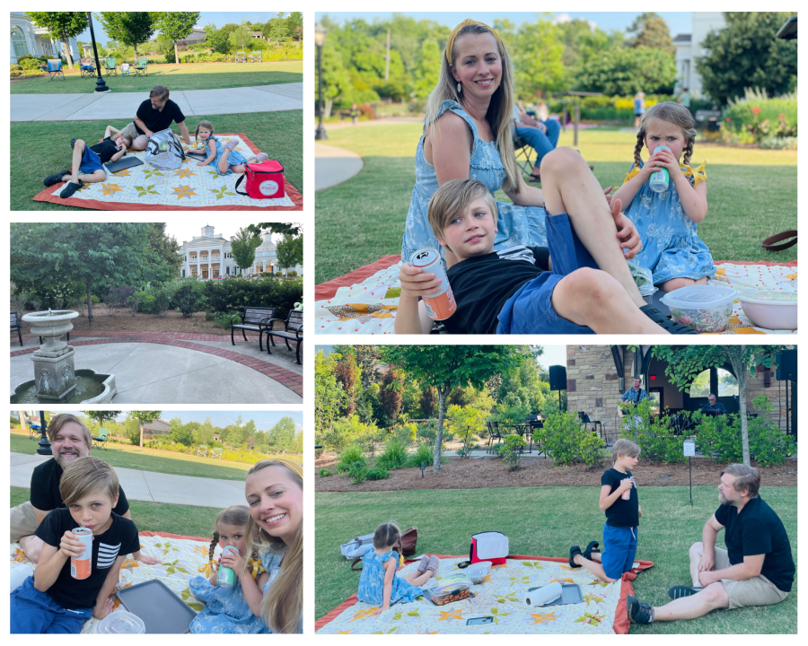 Family With Kids At The Huntsville Botanical Garden Golden Hour