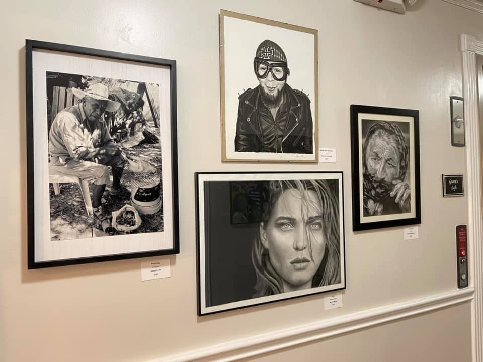 Photo of a photography exhibit at The Price Center.