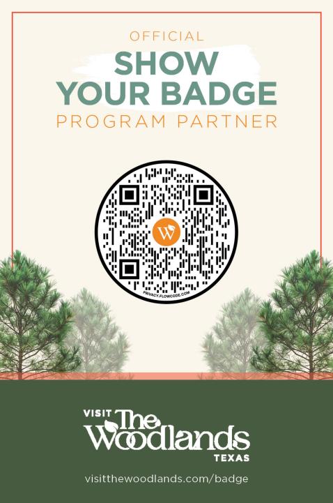 Show Your Badge Partner Window Cling