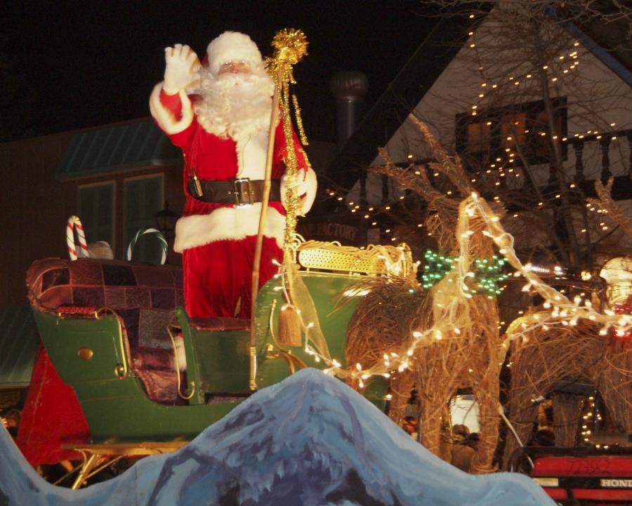 Estes Park Catch the Glow Parade Holiday Light Display