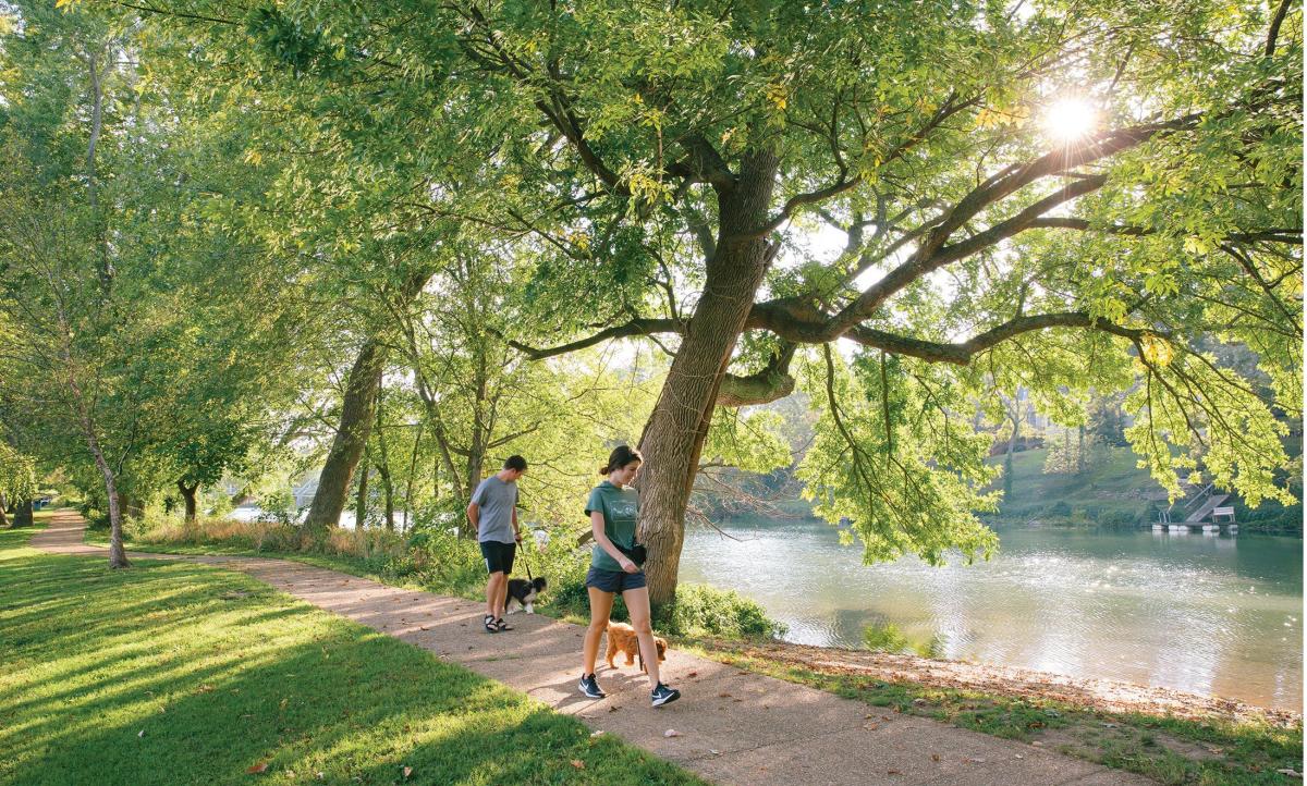 Finley River Park in Ozark, Missouri