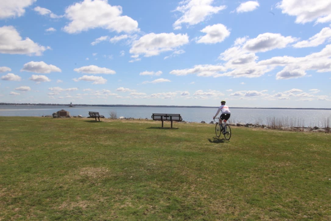 Cycling at Conimicut Park