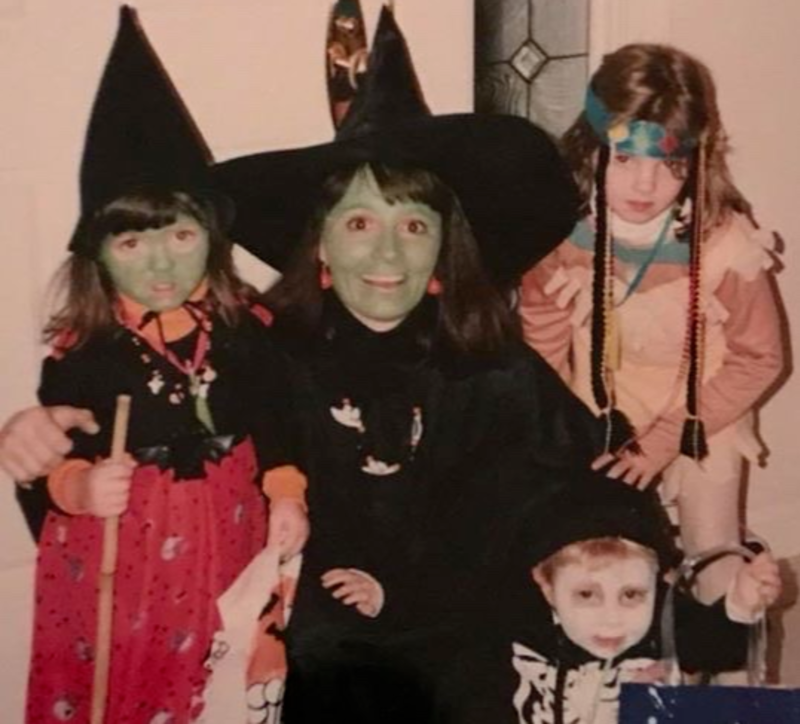 Family dressed up for Halloween