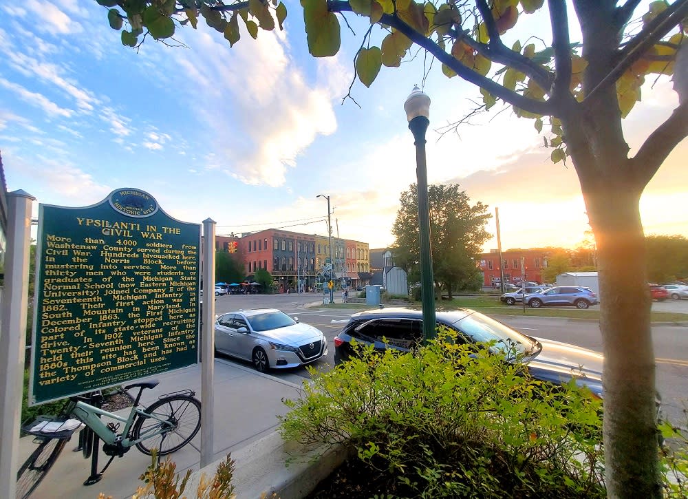 Thompson Block historical land marker