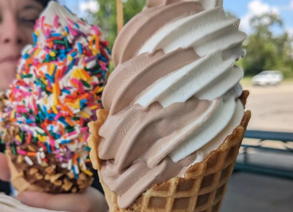 2 ice cream cones from ice cream time