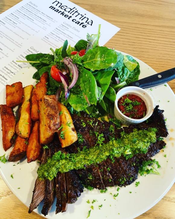 Skirt Steak at Meditrina Market Cafe