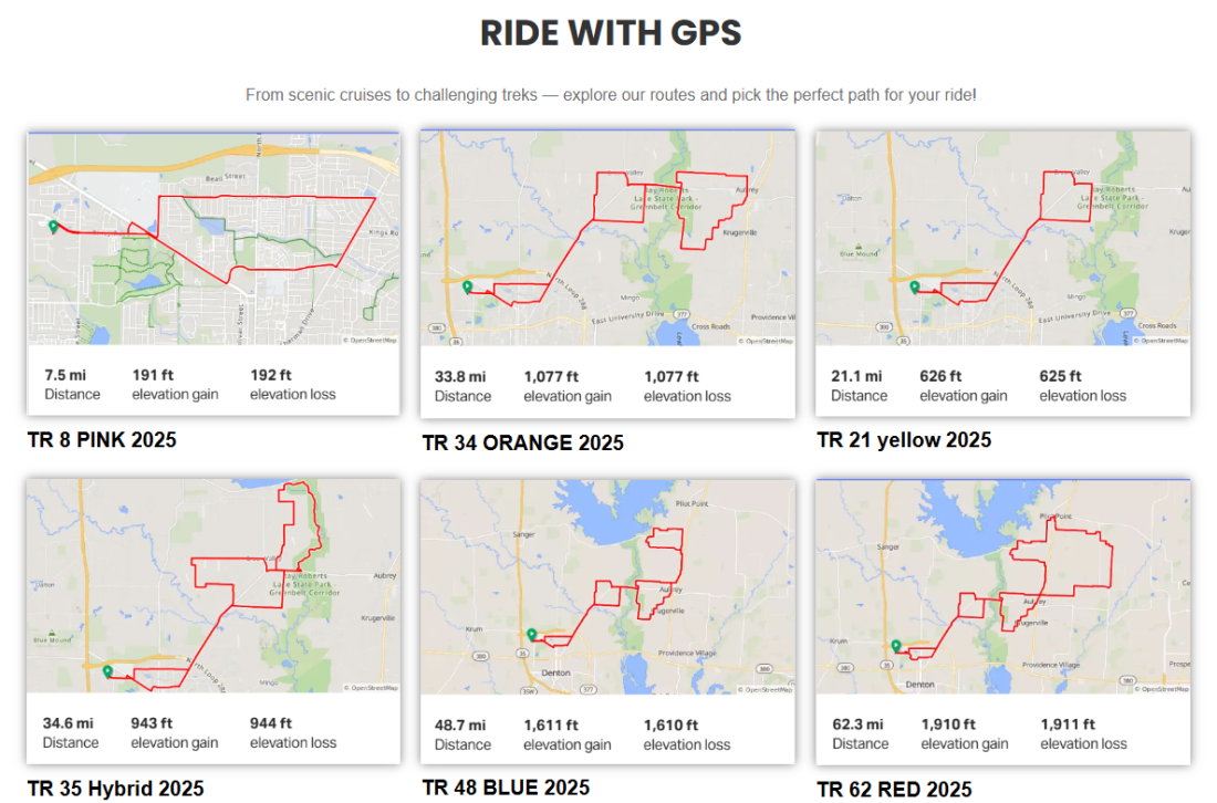 Denton Turkey Roll Routes