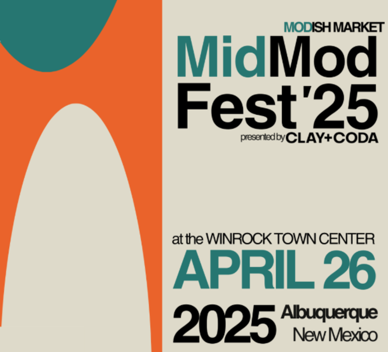 A graphic promoting Mid Mod Fest.