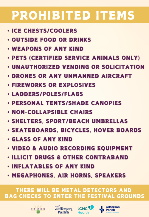 Prohibited Items
