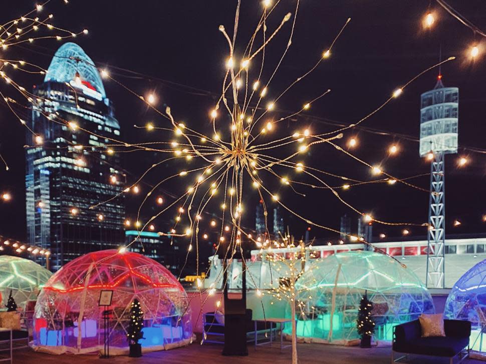 Igloo dining at The AC Upper Deck (photo: Provided by The AC Upper Deck)