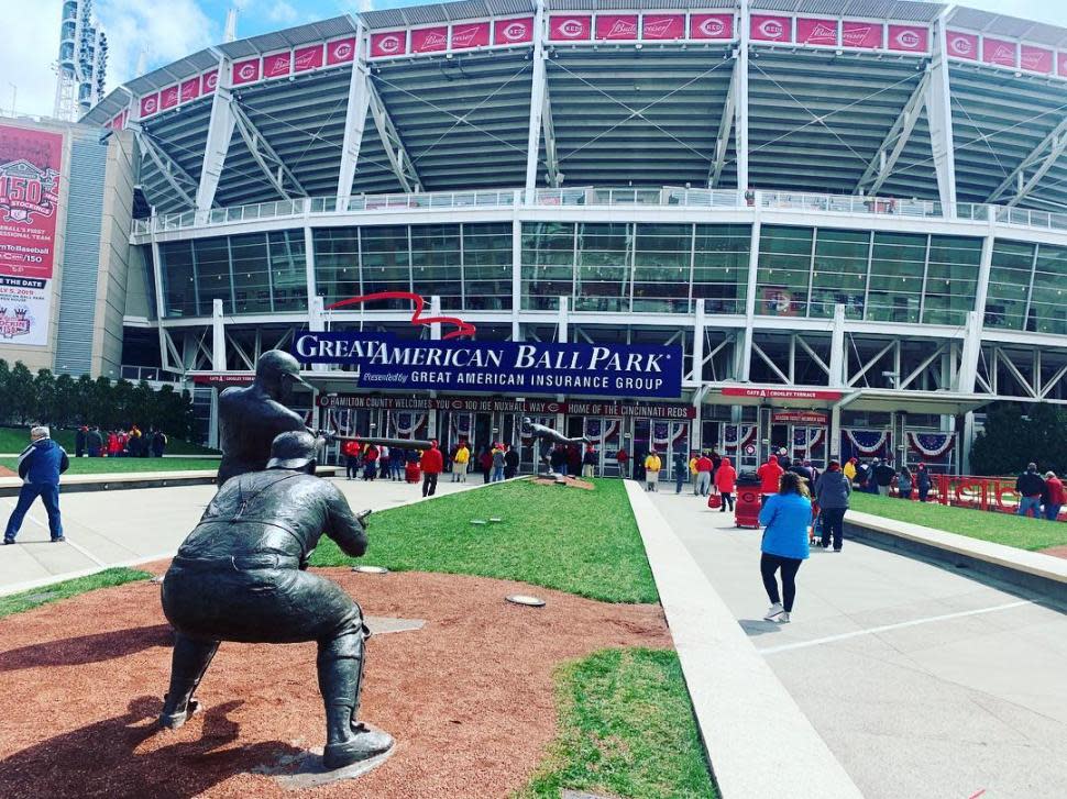 Entrance to Great American Ball Park (photo: @blahopics)