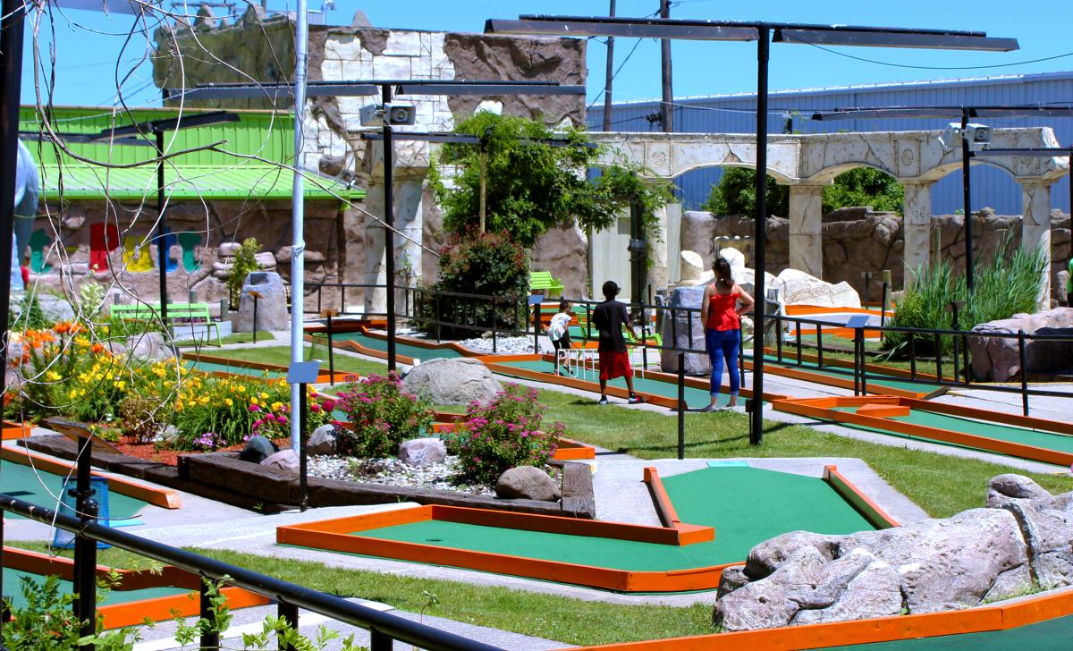 The whole Putt-Putt course