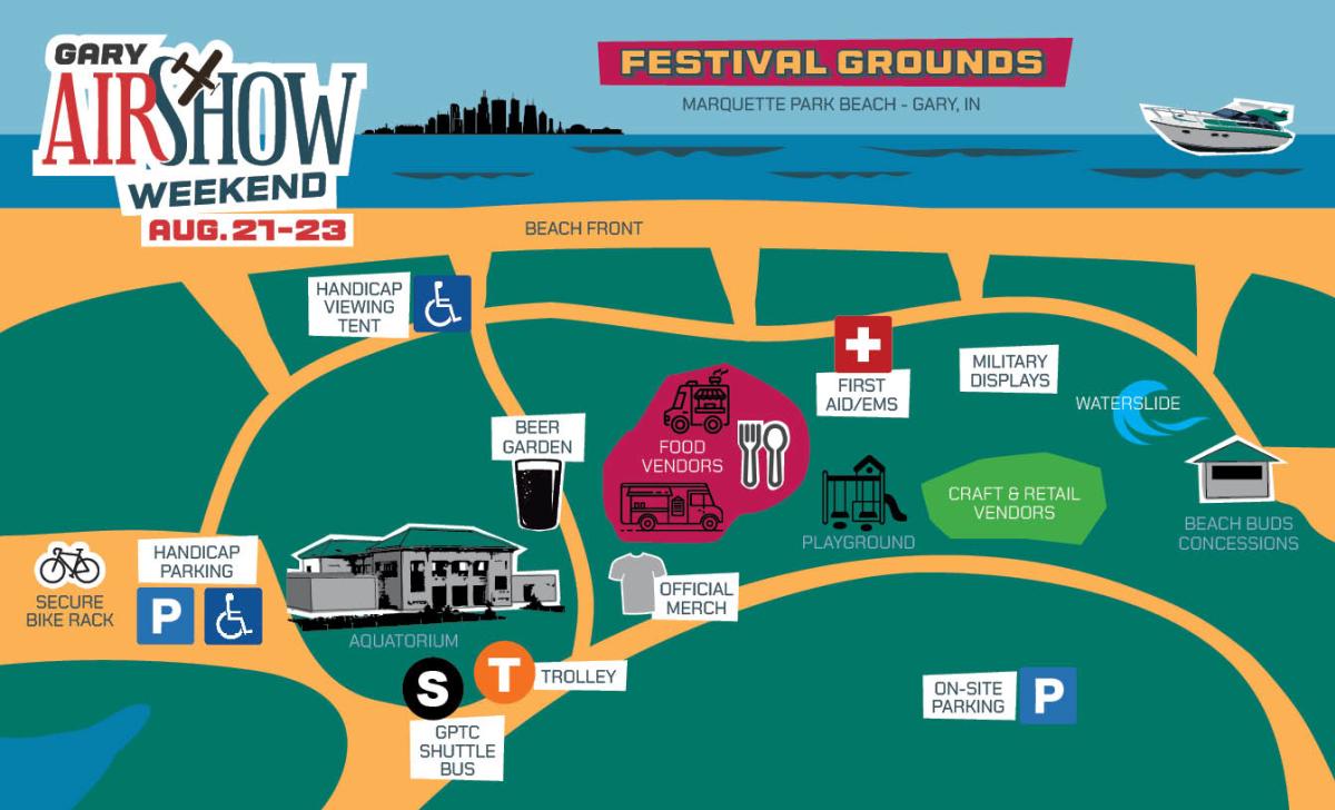 2026 Air Show Grounds Map