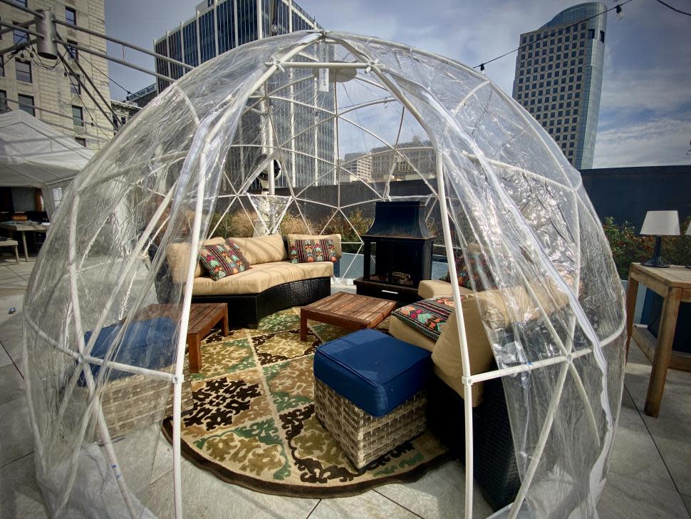 Igloos at The View at Shires' Garden (photo: Ignite Entertainment Cincinnati)