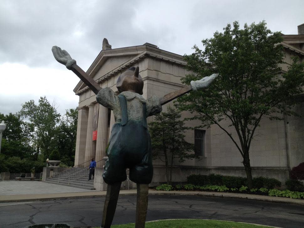 Pinocchio statue at Cincinnati Art Museum (photo: CincinnatiUSA.com)
