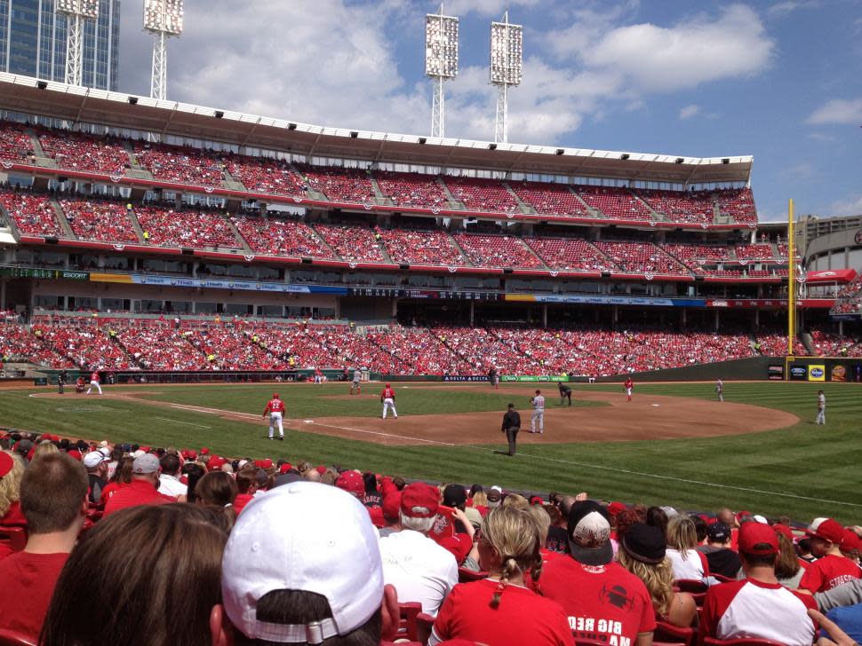 Today in photo history - 1970: Cincinnati Reds play first game at  Riverfront Stadium