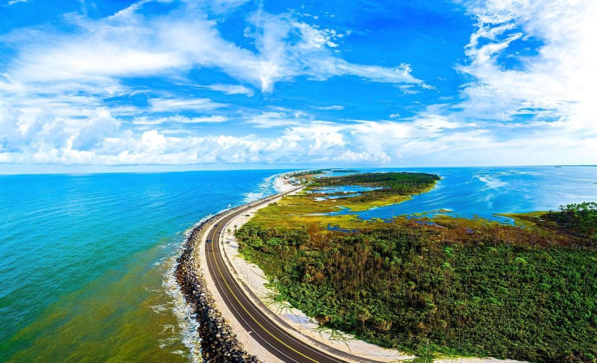 Aerial View of Cape San Blas