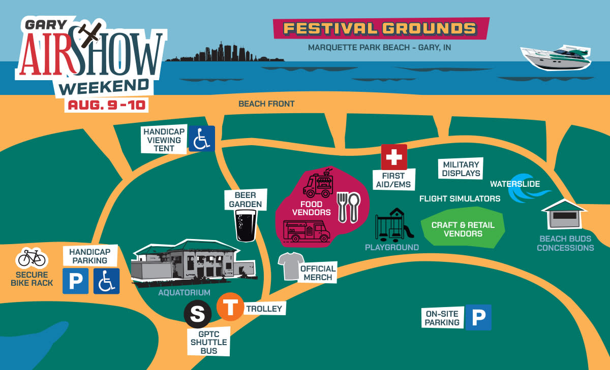 2025 Air Show Grounds Map