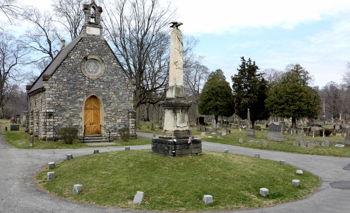George Taylor memorial at the Historic Easton Cemetery