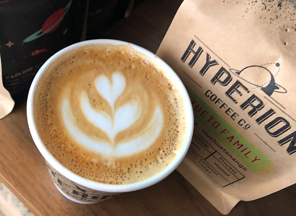 Hyperion coffee company latte art