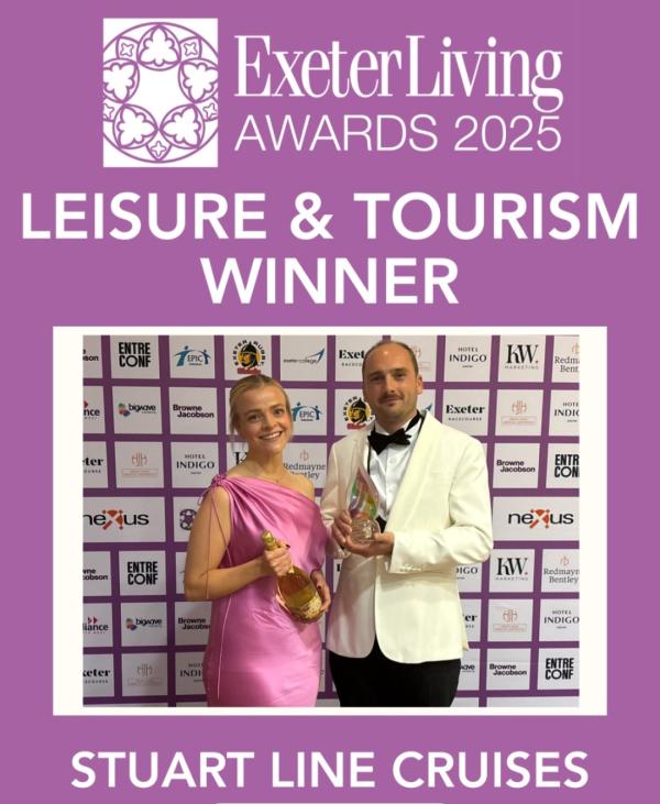 Stuart Line Cruises win at Exeter Living Awards