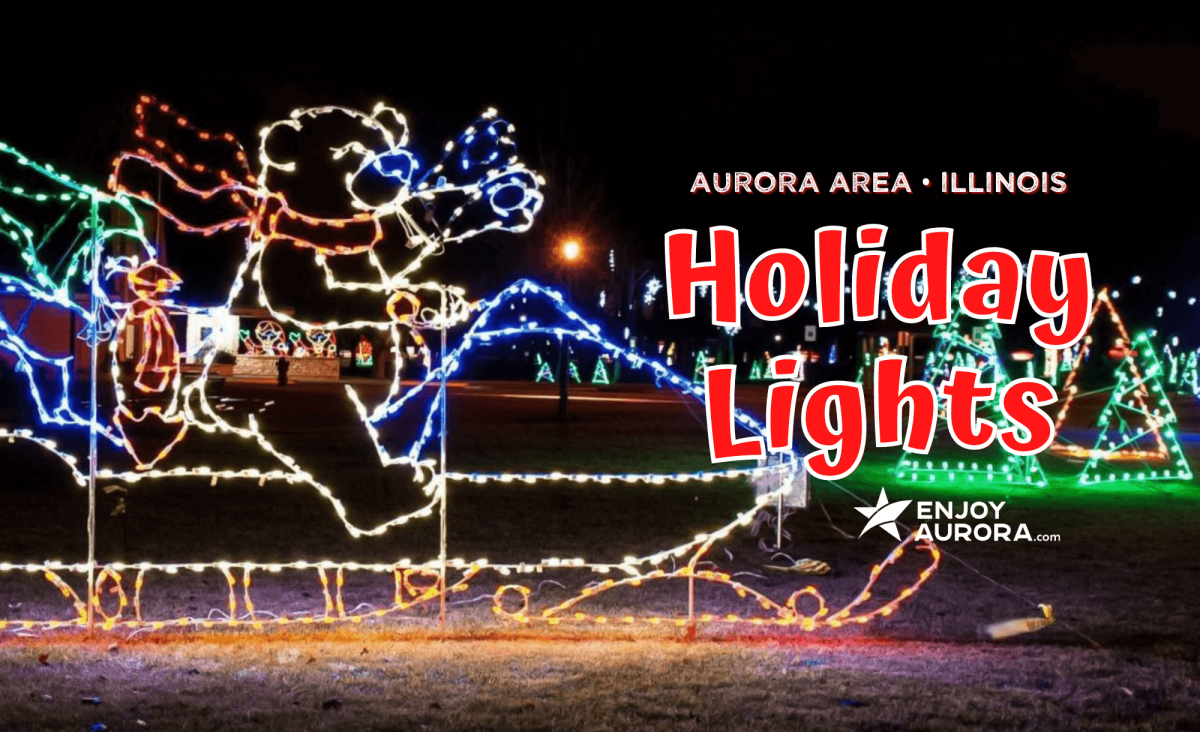 Holiday Lights in the Aurora Area of Illinois 