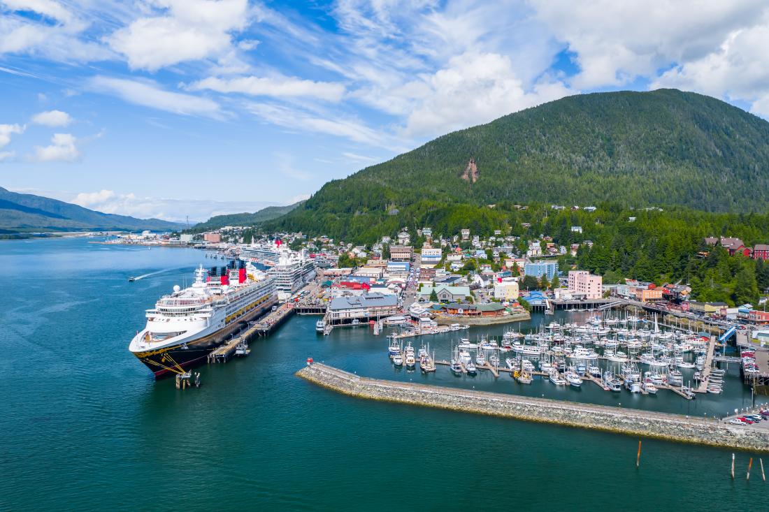 Downtown Cruise Ship Aerial View 2025 - 3