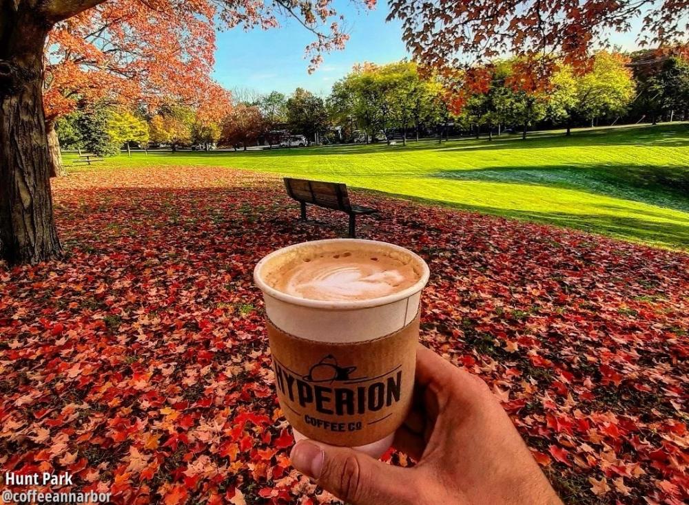 Hyperion Coffee in the fall