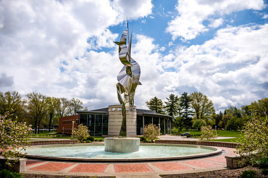 "Flame of the Millennium" Sculpture at Rose-Hulman Institute of Technology