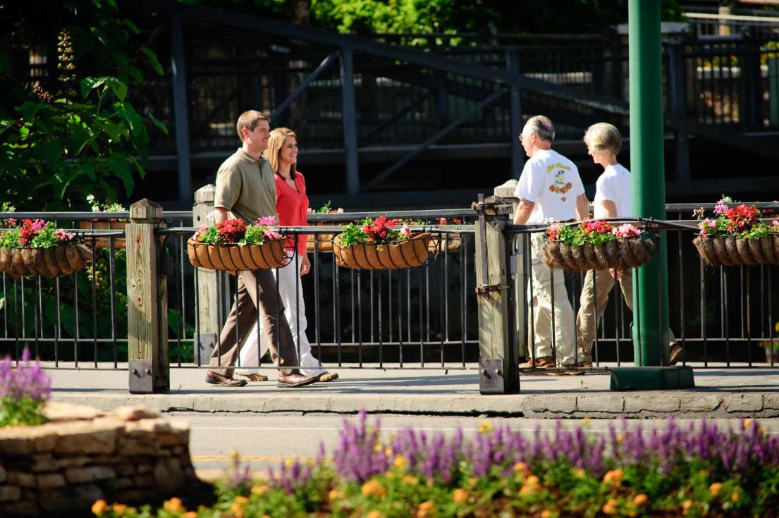 People Walking Downtown