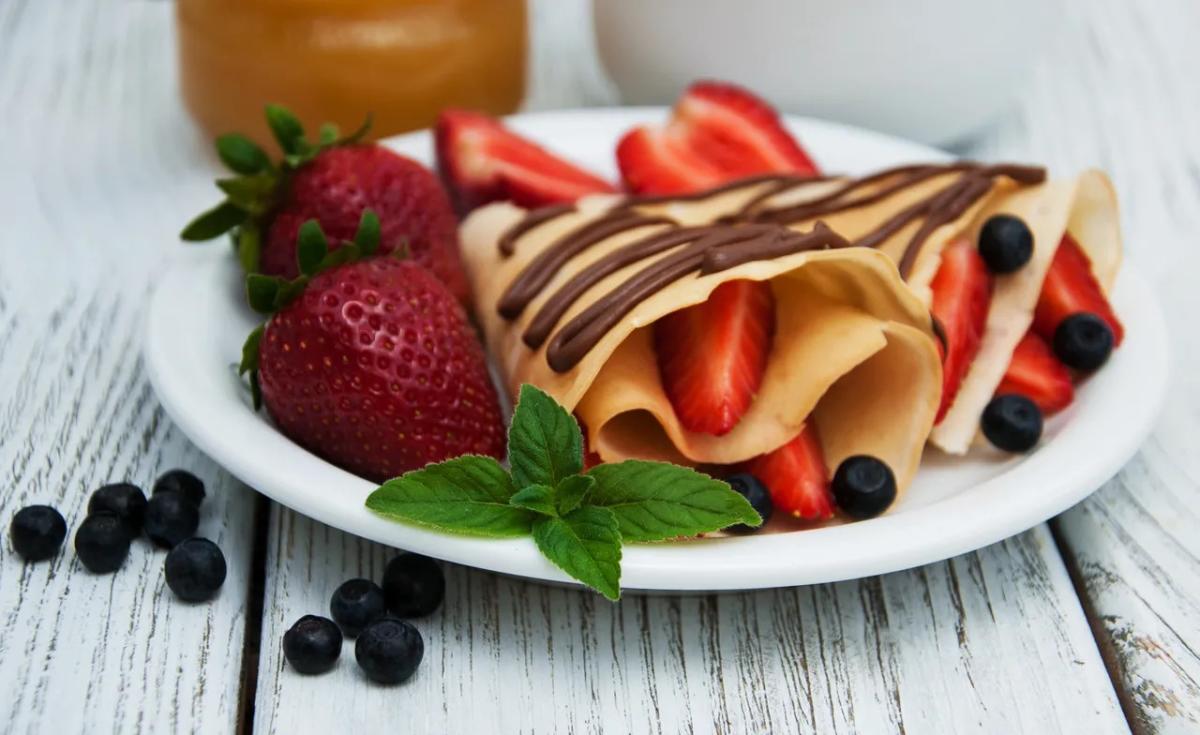 Crepes and Fruit From Smoky Mountains Creperie
