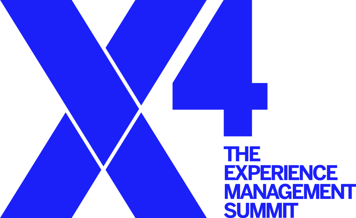 Indigo logo reading "X4 The Experience Management Summit"