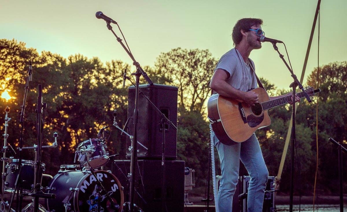 Riverfest Performance at sunset