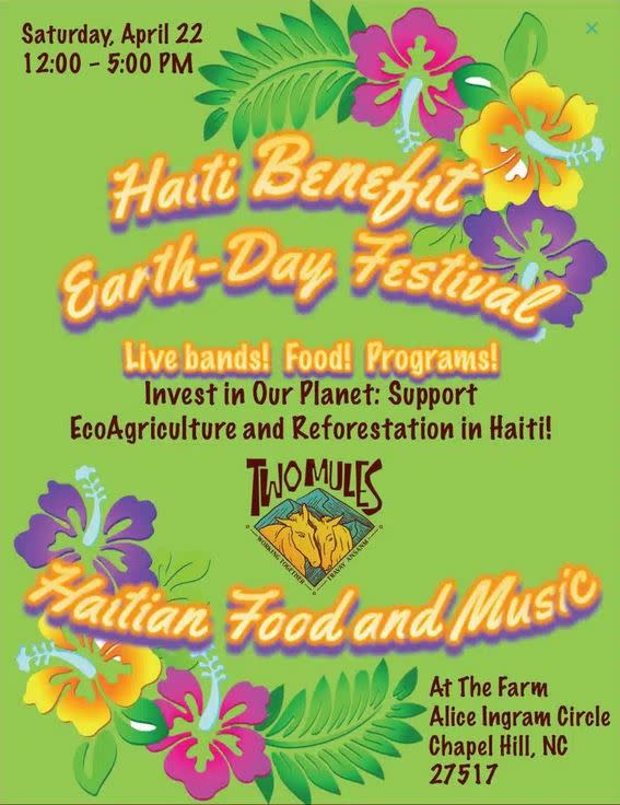 Haiti Benefit Earth Day Festival Poster