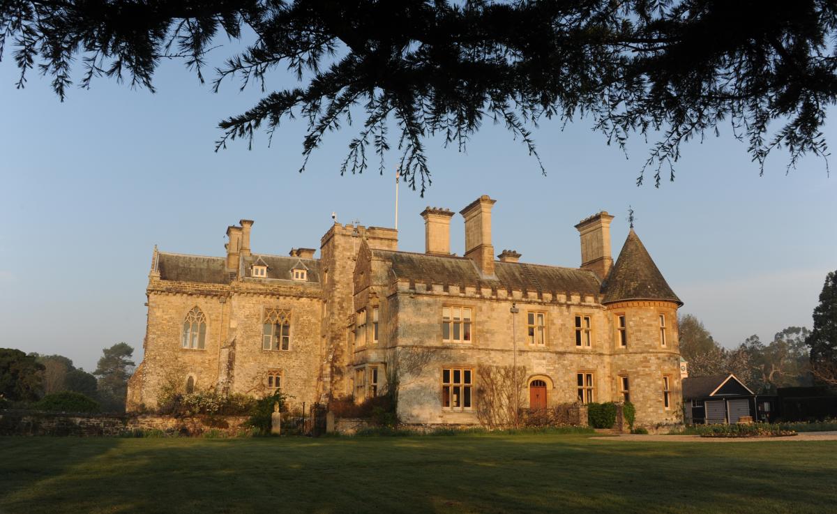 Exterior of Palace House at Beaulieu in the New Forest