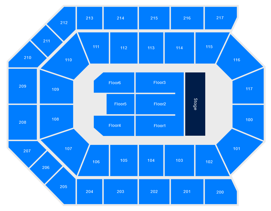 Arena Seat Map