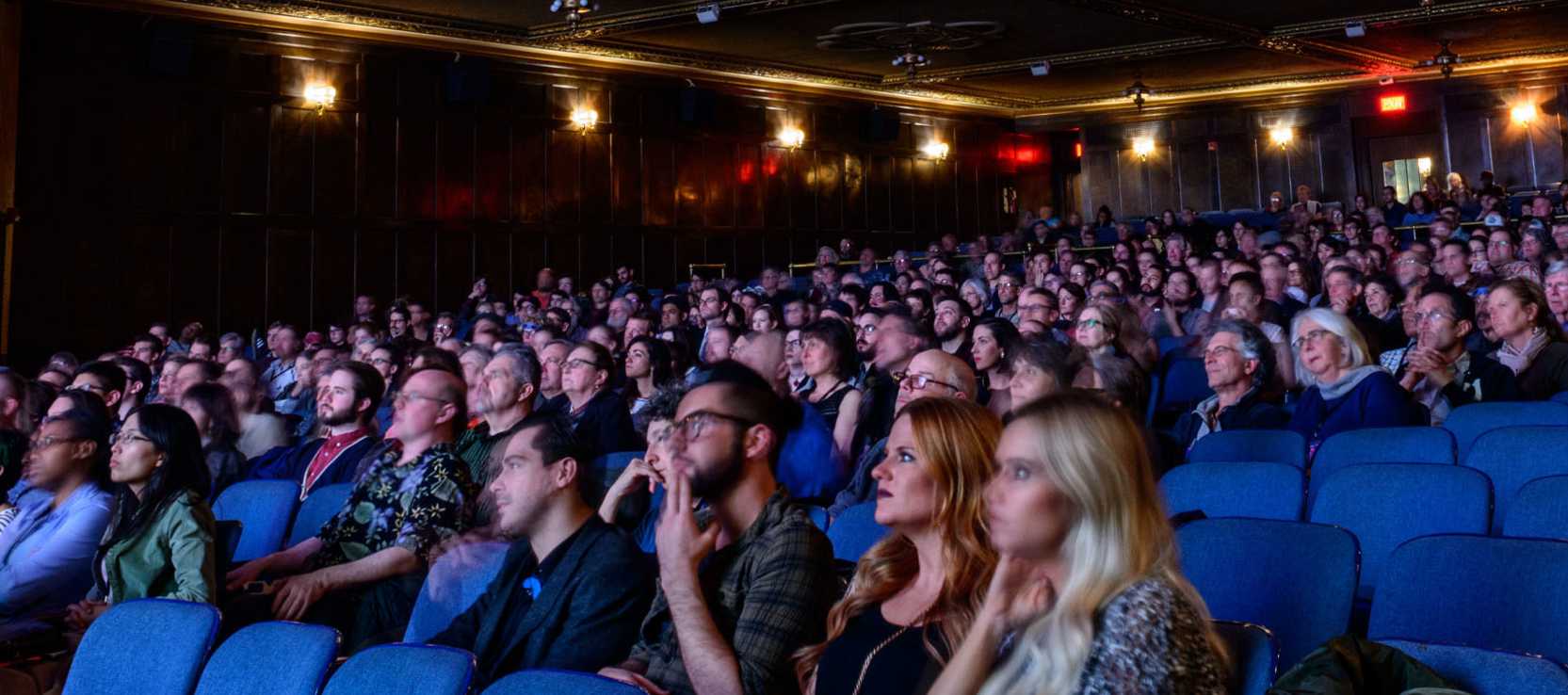 People watching the Ann Arbor Film Festival